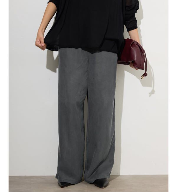 SLOBE IENA「《セットアップ対応可》製品染めイージーパンツ」|その他|グレーA