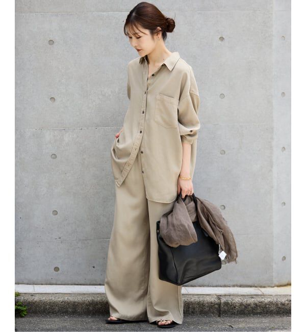 SLOBE IENA「《セットアップ対応可》製品染めイージーパンツ」|その他|