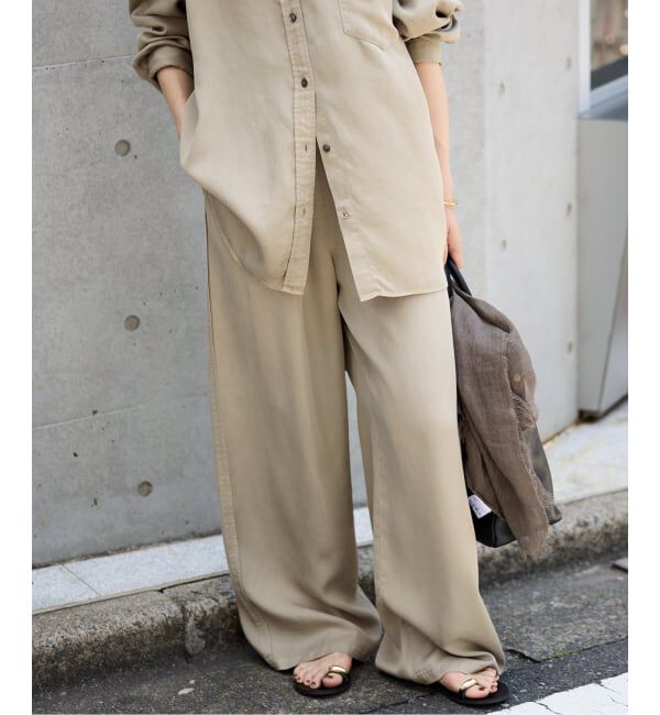 SLOBE IENA「《セットアップ対応可》製品染めイージーパンツ」|その他|