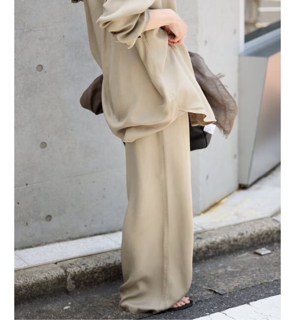 SLOBE IENA「《セットアップ対応可》製品染めイージーパンツ」|その他|