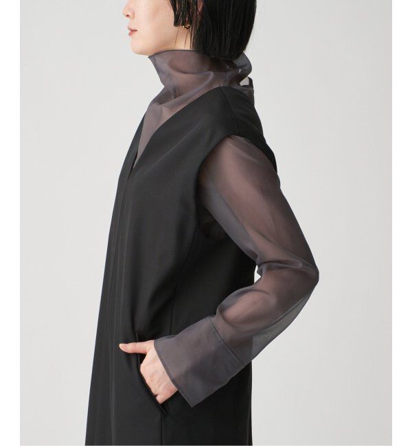 VERMEIL par iena「オーガンジーハイネックブラウス」|シャツ・ブラウス|