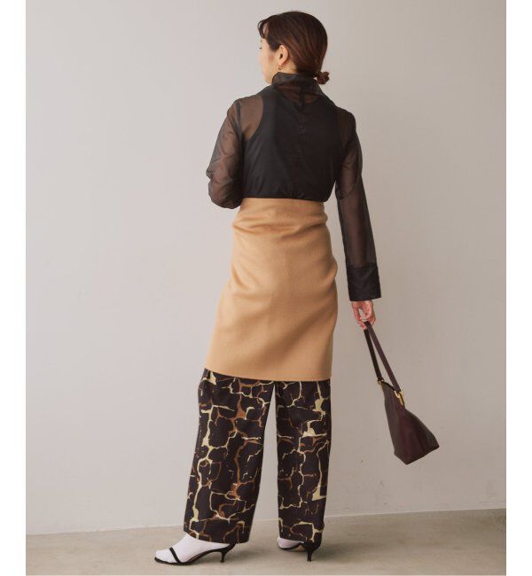 VERMEIL par iena「オーガンジーハイネックブラウス」|シャツ・ブラウス|