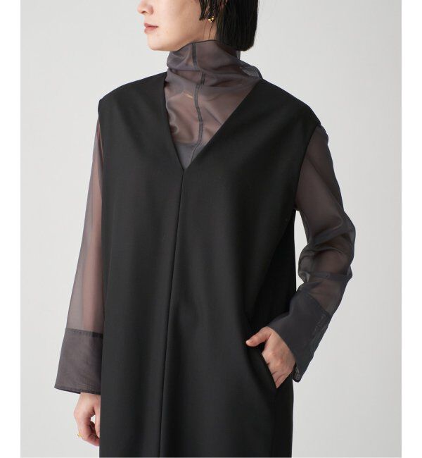 VERMEIL par iena「オーガンジーハイネックブラウス」|シャツ・ブラウス|