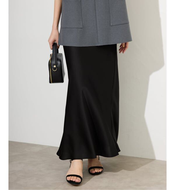 SLOBE IENA「サテンナロースカート」|スカート|