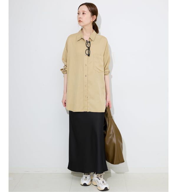 SLOBE IENA「サテンナロースカート」|スカート|