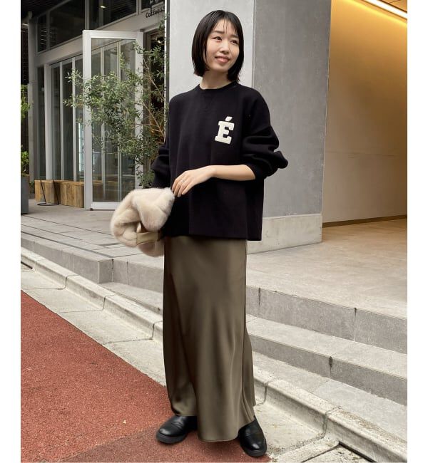 SLOBE IENA「サテンナロースカート」|スカート|