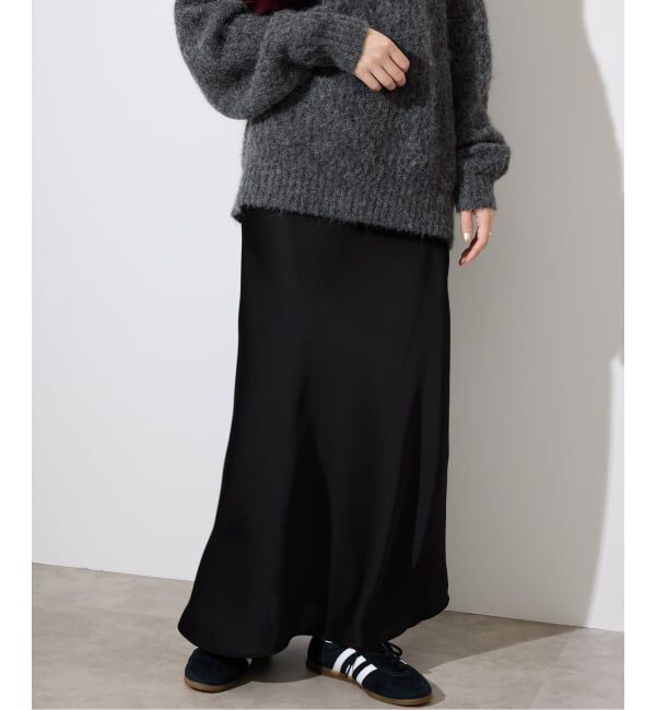 SLOBE IENA「サテンナロースカート」|スカート|