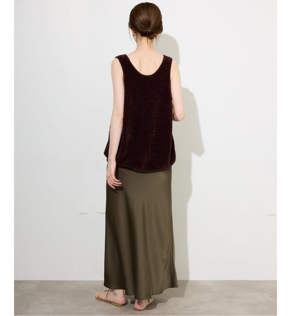 SLOBE IENA「サテンナロースカート」|スカート|