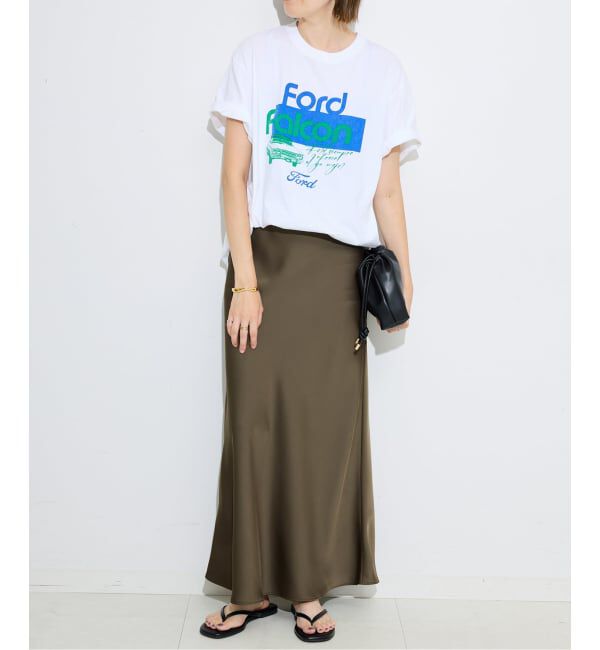 SLOBE IENA「サテンナロースカート」|スカート|