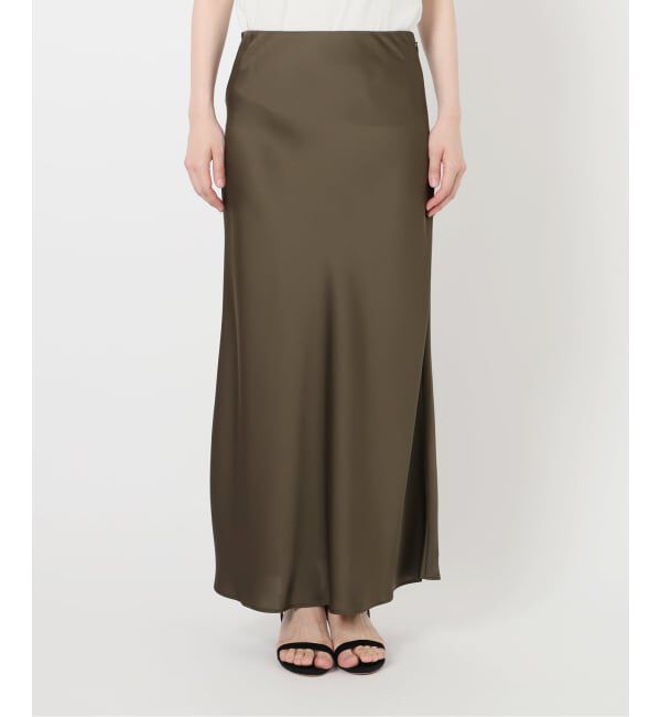 SLOBE IENA「サテンナロースカート」|スカート|