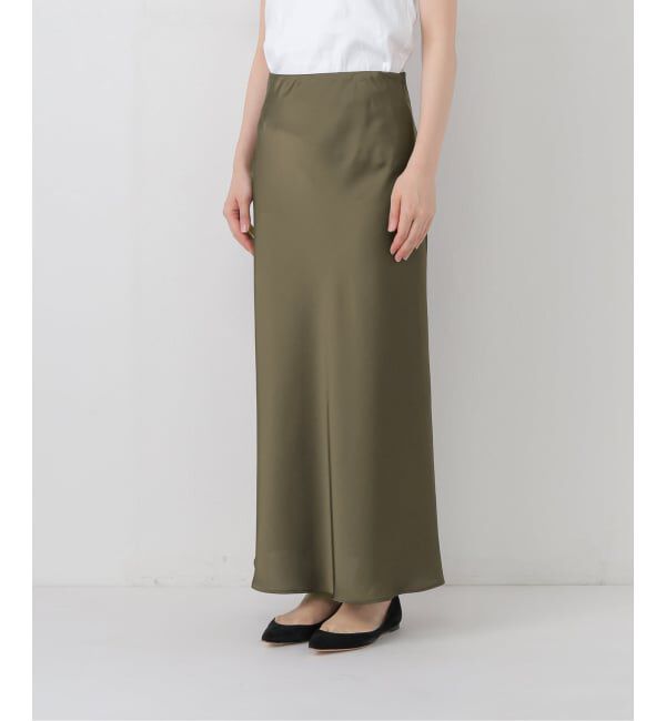 SLOBE IENA「サテンナロースカート」|スカート|