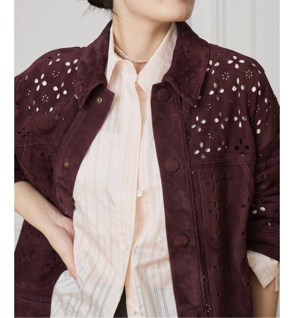 IENA LA BOUCLE「IENA LA BOUCLE Punching Suede Blouson」|その他|