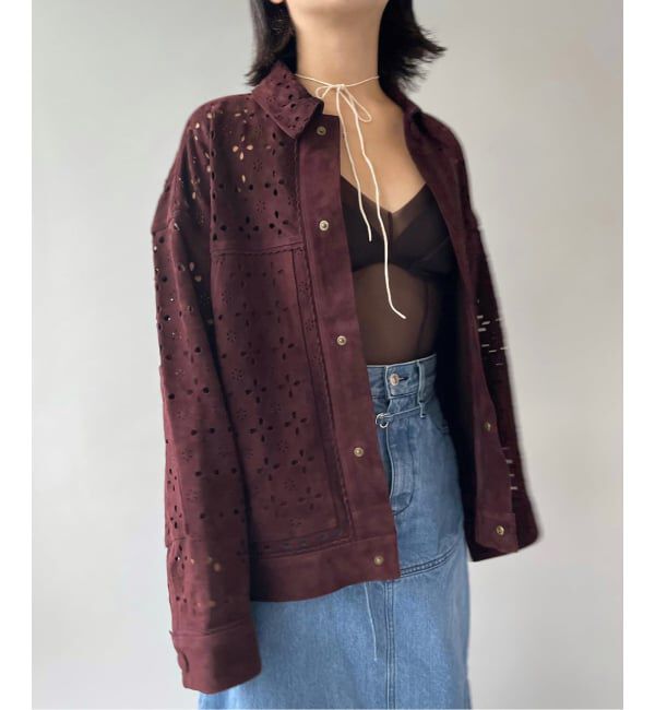 IENA LA BOUCLE「IENA LA BOUCLE Punching Suede Blouson」|その他|