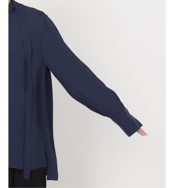 VERMEIL par iena「ヴィンテージブライトツイルボウタイブラウス」|シャツ・ブラウス|