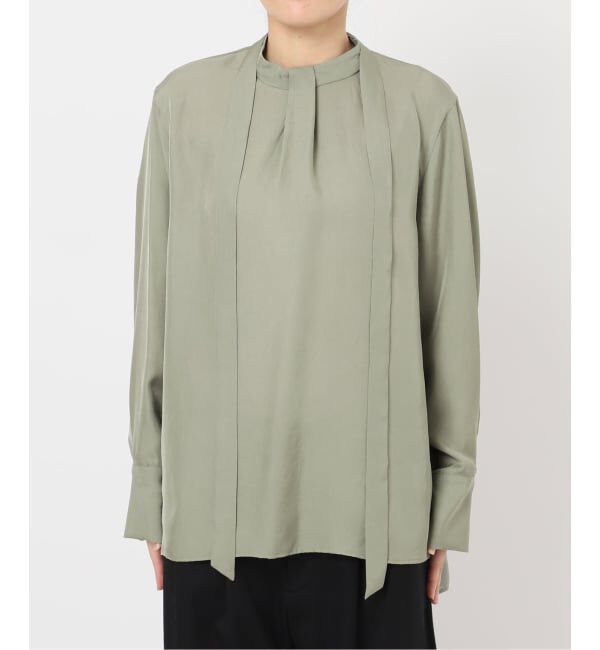 VERMEIL par iena「ヴィンテージブライトツイルボウタイブラウス」|シャツ・ブラウス|