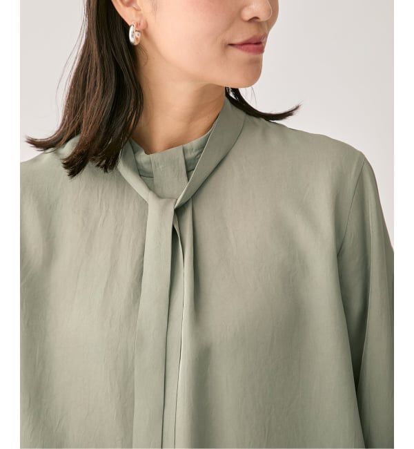 VERMEIL par iena「ヴィンテージブライトツイルボウタイブラウス」|シャツ・ブラウス|