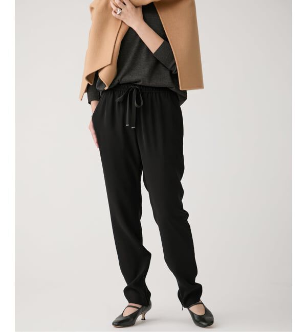 VERMEIL par iena「《追加》ツイルストレッチスリムパンツ」|スラックス|