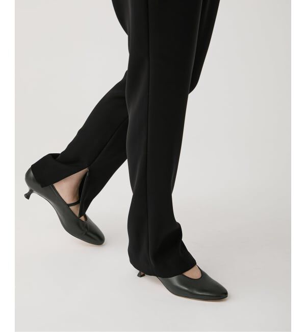 VERMEIL par iena「《追加》ツイルストレッチスリムパンツ」|スラックス|