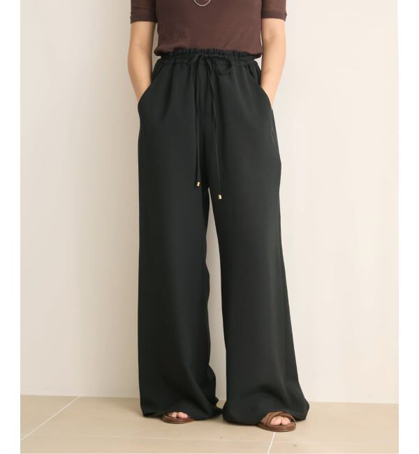 IENA LA BOUCLE「《追加2》IENA LA BOUCLE ポリエステルトロイージーパンツ」|その他|