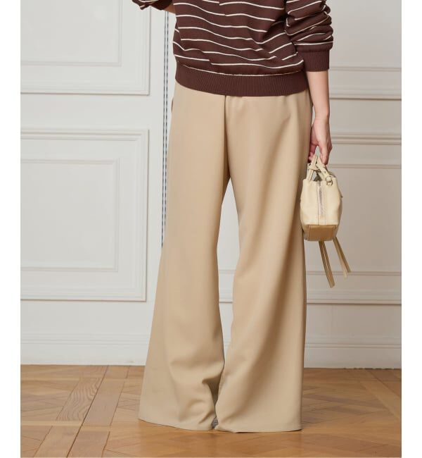 IENA LA BOUCLE「《追加2》IENA LA BOUCLE ポリエステルトロイージーパンツ」|その他|