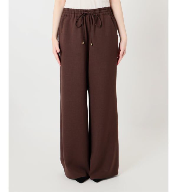 IENA LA BOUCLE「《追加2》IENA LA BOUCLE ポリエステルトロイージーパンツ」|その他|