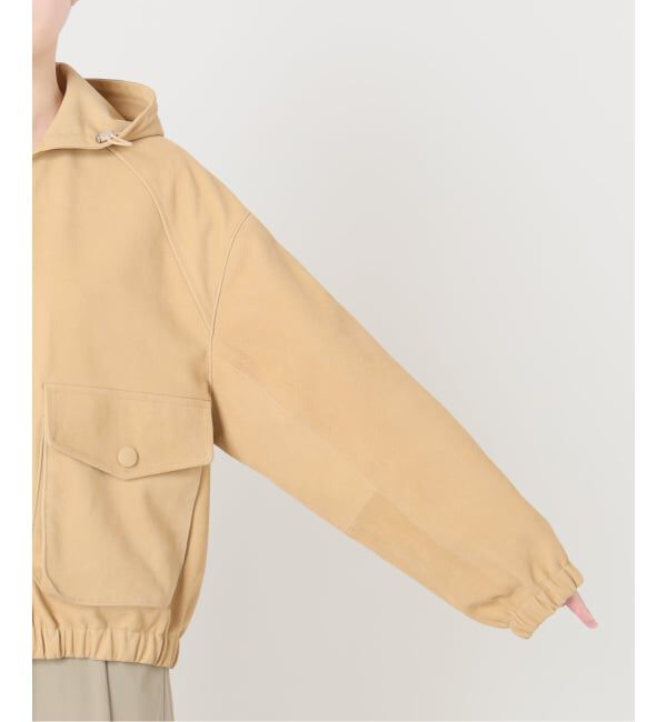 IENA LA BOUCLE「IENA LA BOUCLE GOATLEATHER HOODIEブルゾン」|その他|