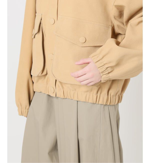 IENA LA BOUCLE「IENA LA BOUCLE GOATLEATHER HOODIEブルゾン」|その他|