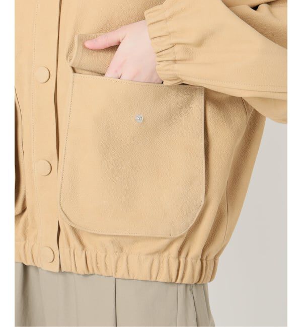 IENA LA BOUCLE「IENA LA BOUCLE GOATLEATHER HOODIEブルゾン」|その他|