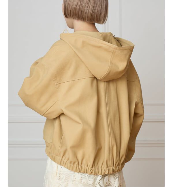 IENA LA BOUCLE「IENA LA BOUCLE GOATLEATHER HOODIEブルゾン」|その他|
