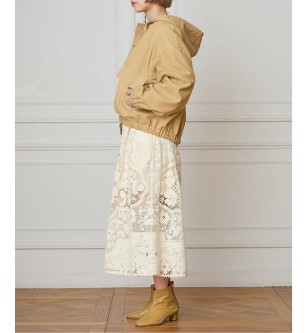 IENA LA BOUCLE「IENA LA BOUCLE GOATLEATHER HOODIEブルゾン」|その他|