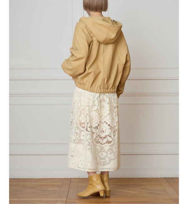 IENA LA BOUCLE「IENA LA BOUCLE GOATLEATHER HOODIEブルゾン」|その他|