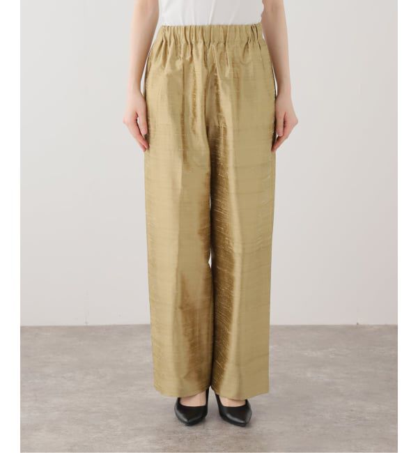 IENA LA BOUCLE「TOURNON /トゥルノン ハンドウーブン シルクイージーパンツ 26SSPT021」|その他|