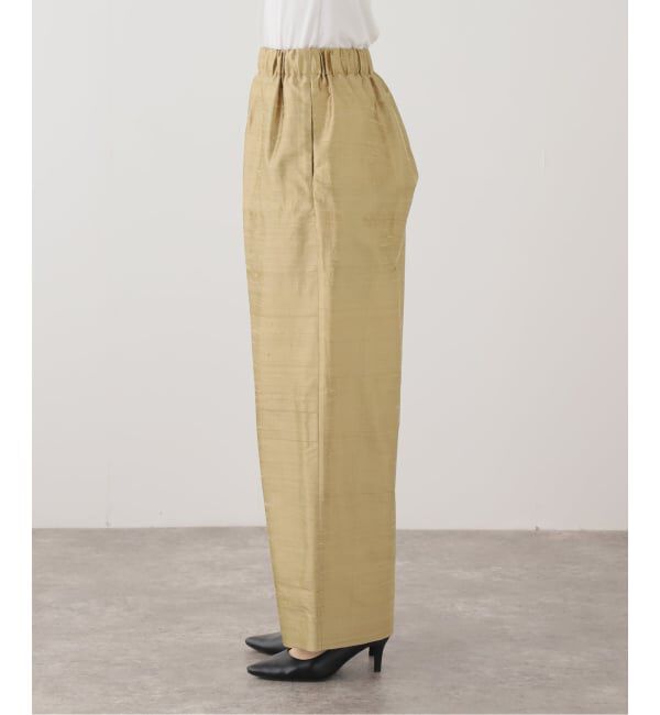 IENA LA BOUCLE「TOURNON /トゥルノン ハンドウーブン シルクイージーパンツ 26SSPT021」|その他|