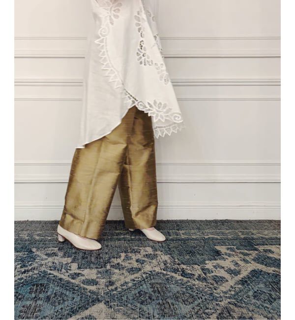 IENA LA BOUCLE「TOURNON /トゥルノン ハンドウーブン シルクイージーパンツ 26SSPT021」|その他|