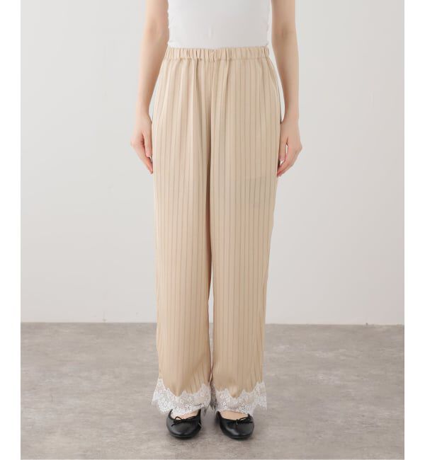 SLOBE IENA「ARCHIVE STANCE/アーカイブスタンス サテンストライプレースパンツ AS-050005」|その他|
