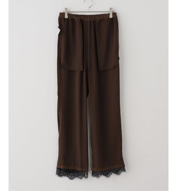 SLOBE IENA「ARCHIVE STANCE/アーカイブスタンス サテンストライプレースパンツ AS-050005」|その他|