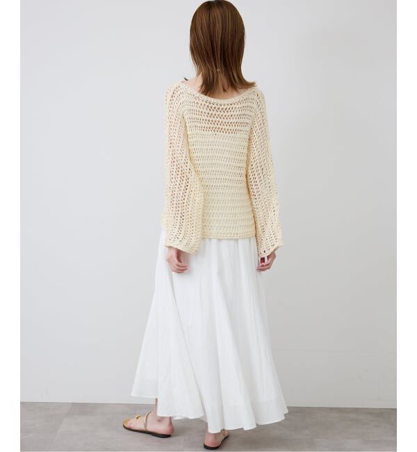 SLOBE IENA「《WEB限定/追加予約》ナイロンワッシャー切り替えギャザースカート」|スカート|