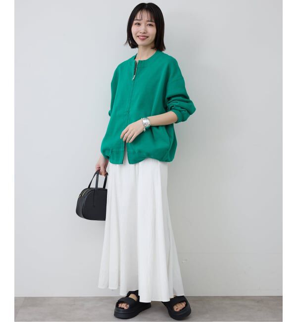 SLOBE IENA「《WEB限定/追加予約》ナイロンワッシャー切り替えギャザースカート」|スカート|