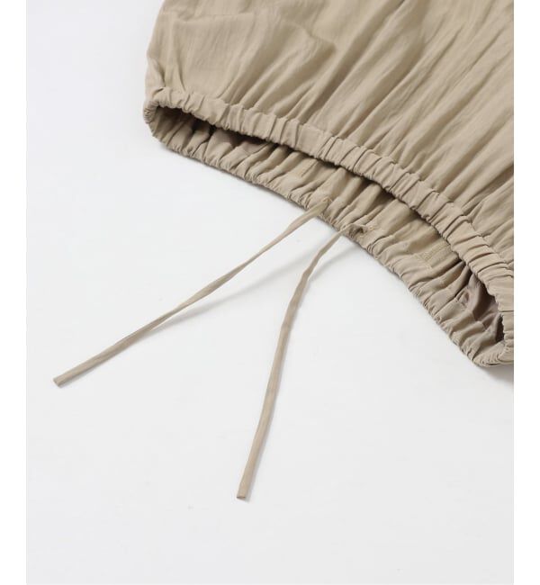 SLOBE IENA「《WEB限定/追加予約》ナイロンワッシャー切り替えギャザースカート」|スカート|