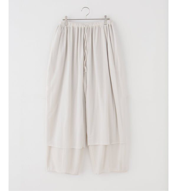 IENA LA BOUCLE「HAKUJI ハクジ crape jersey gather パンツ H272618」|その他|