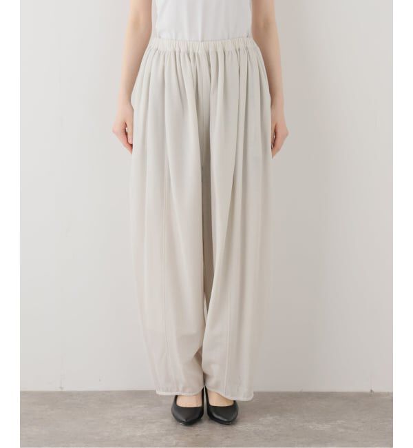 IENA LA BOUCLE「HAKUJI ハクジ crape jersey gather パンツ H272618」|その他|