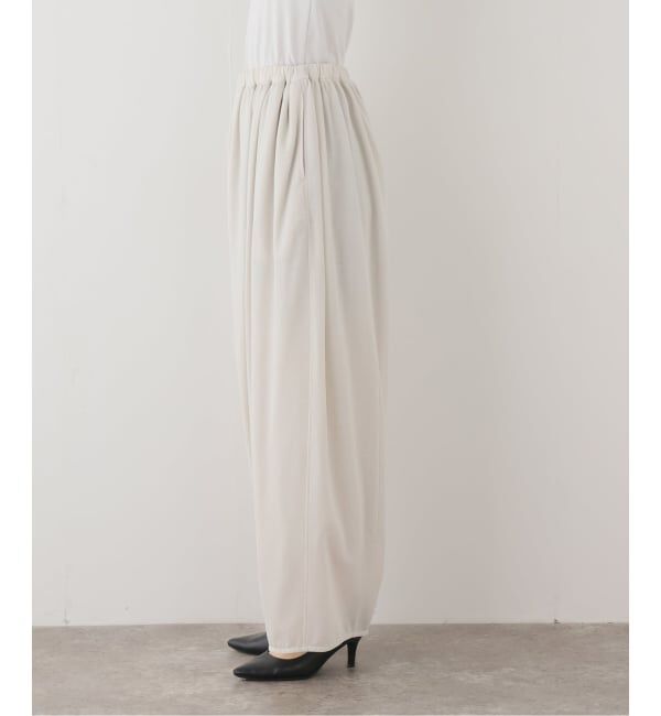IENA LA BOUCLE「HAKUJI ハクジ crape jersey gather パンツ H272618」|その他|
