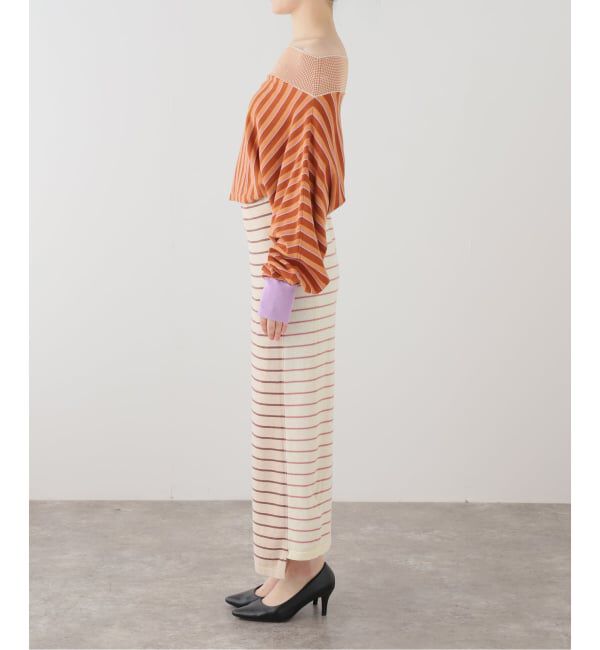 IENA LA BOUCLE「Venit ヴェニット CRAZY ボーダー  VEK-7616-A」|ニット・セーター|