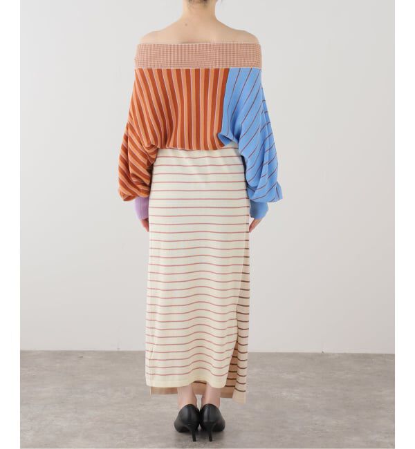 IENA LA BOUCLE「Venit ヴェニット CRAZY ボーダー  VEK-7616-A」|ニット・セーター|