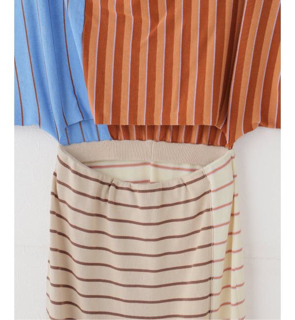 IENA LA BOUCLE「Venit ヴェニット CRAZY ボーダー  VEK-7616-A」|ニット・セーター|