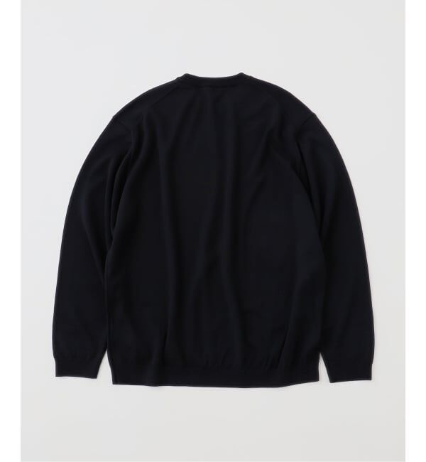 EDIFICE「ATON (エイトン) WOOSTED WOOL CREWNECK SWEATER」|ニット・セーター|