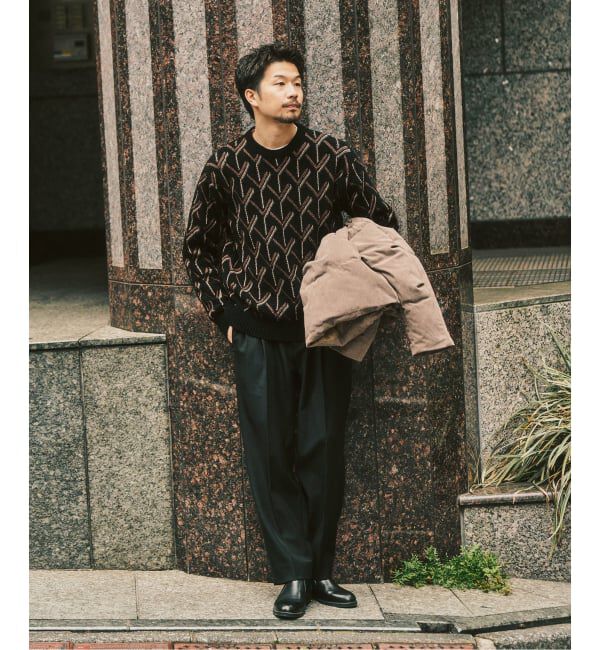 417 EDIFICE「ジオメ ジャガードニットクルー」|ニット・セーター|