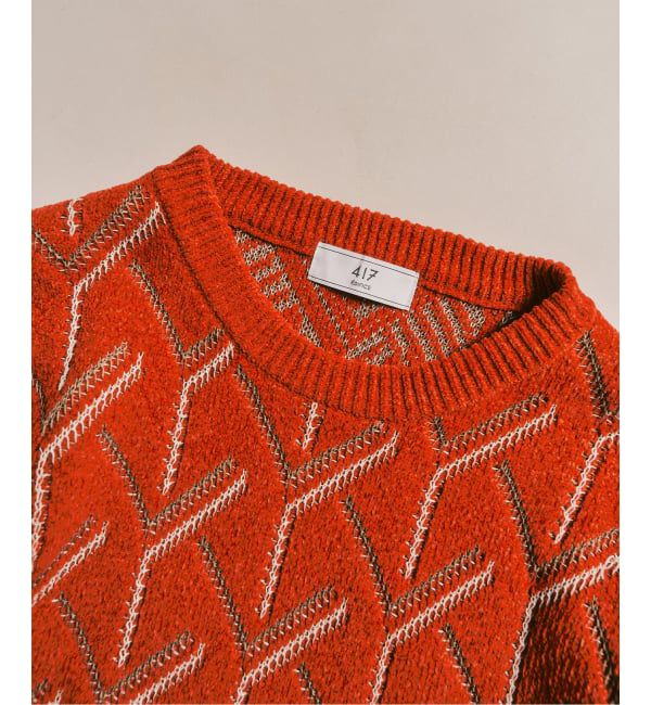 417 EDIFICE「ジオメ ジャガードニットクルー」|ニット・セーター|