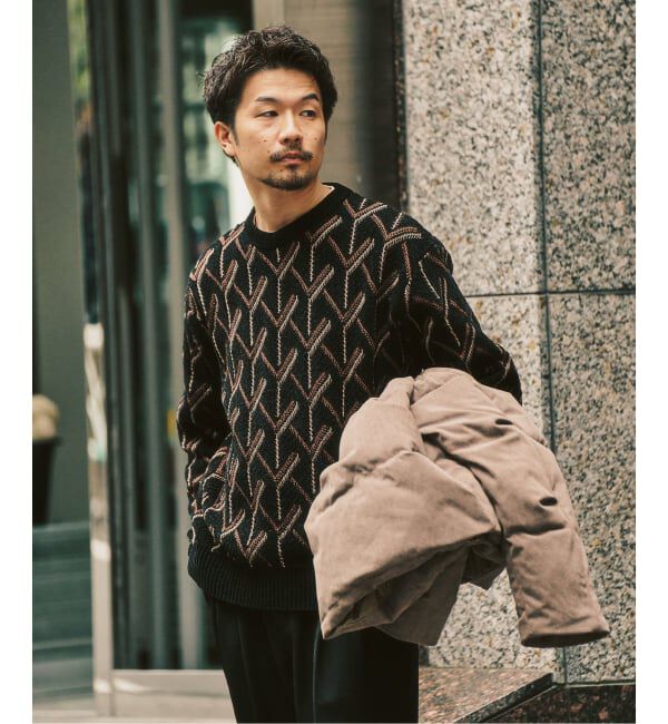 417 EDIFICE「ジオメ ジャガードニットクルー」|ニット・セーター|