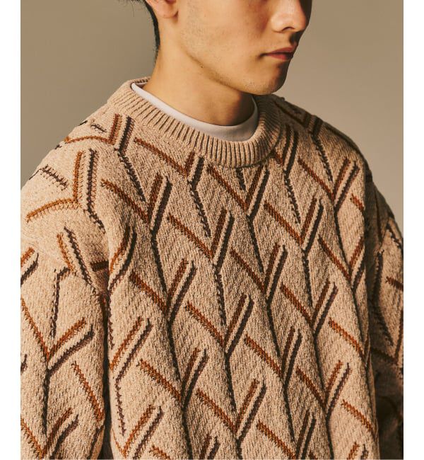 417 EDIFICE「ジオメ ジャガードニットクルー」|ニット・セーター|
